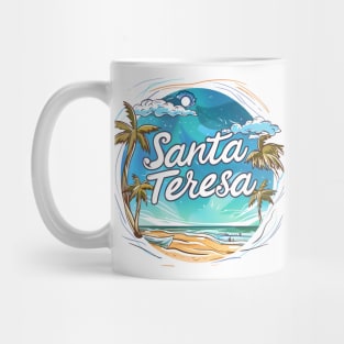 Escape to Santa Teresa: Tropical Landscape Art 🏖️ Mug